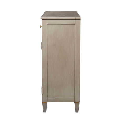 Dauphin - Handpainted Entryway Storage Cabinet - Gray Cashmere by Jennifer Taylor Home | Bel Furniture