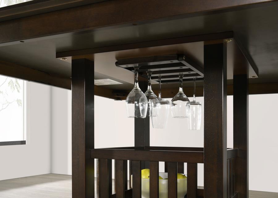 Jaden - Square Counter Height Dining Table - Espresso by CoasterEveryday | Bel Furniture