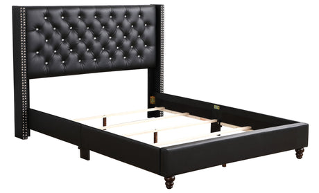 Upholstered Nailhead Trim Chic Bed - view 51