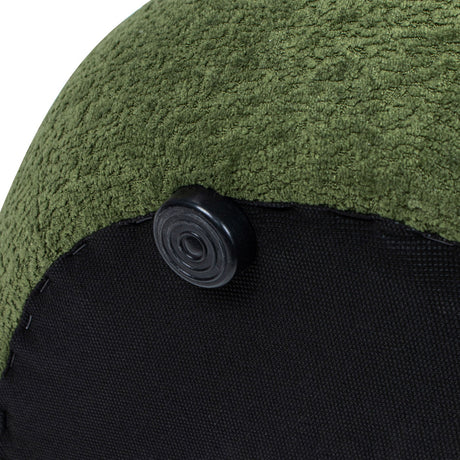 Nest - Low Round Upholstered Ottoman by Jennifer Taylor Home | Bel Furniture