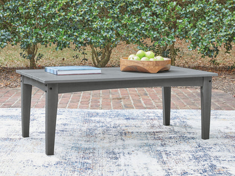 Cove Beach - Rectangular Cocktail Table - Gray - view 4
