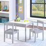 Gibson - 3-Piece Dry Erase Kids Table & Two Chair Set Pearl Silver by Simple Living | Bel Furniture