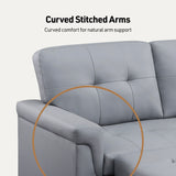 Lexi - Vegan Leather Modern Reversible Sleeper Sectional Sofa With Storage Chaise