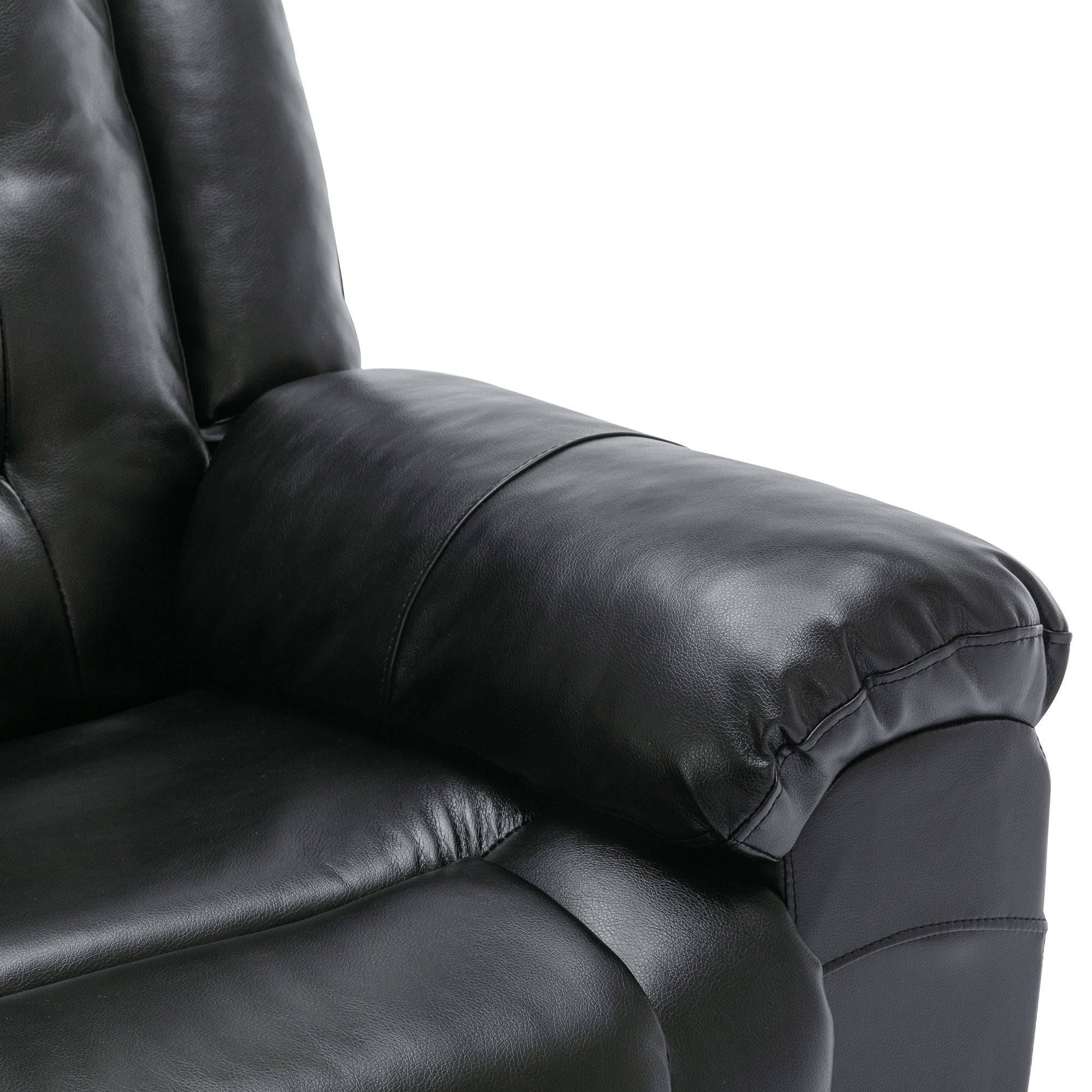 2 Seater Home Theater Recliner Manual Recliner Chair With A Storage Box And Two Cup Holders For Living Room