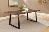 Ditman - Live Edge Dining Table - Gray Sheesham by CoasterElevations | Bel Furniture