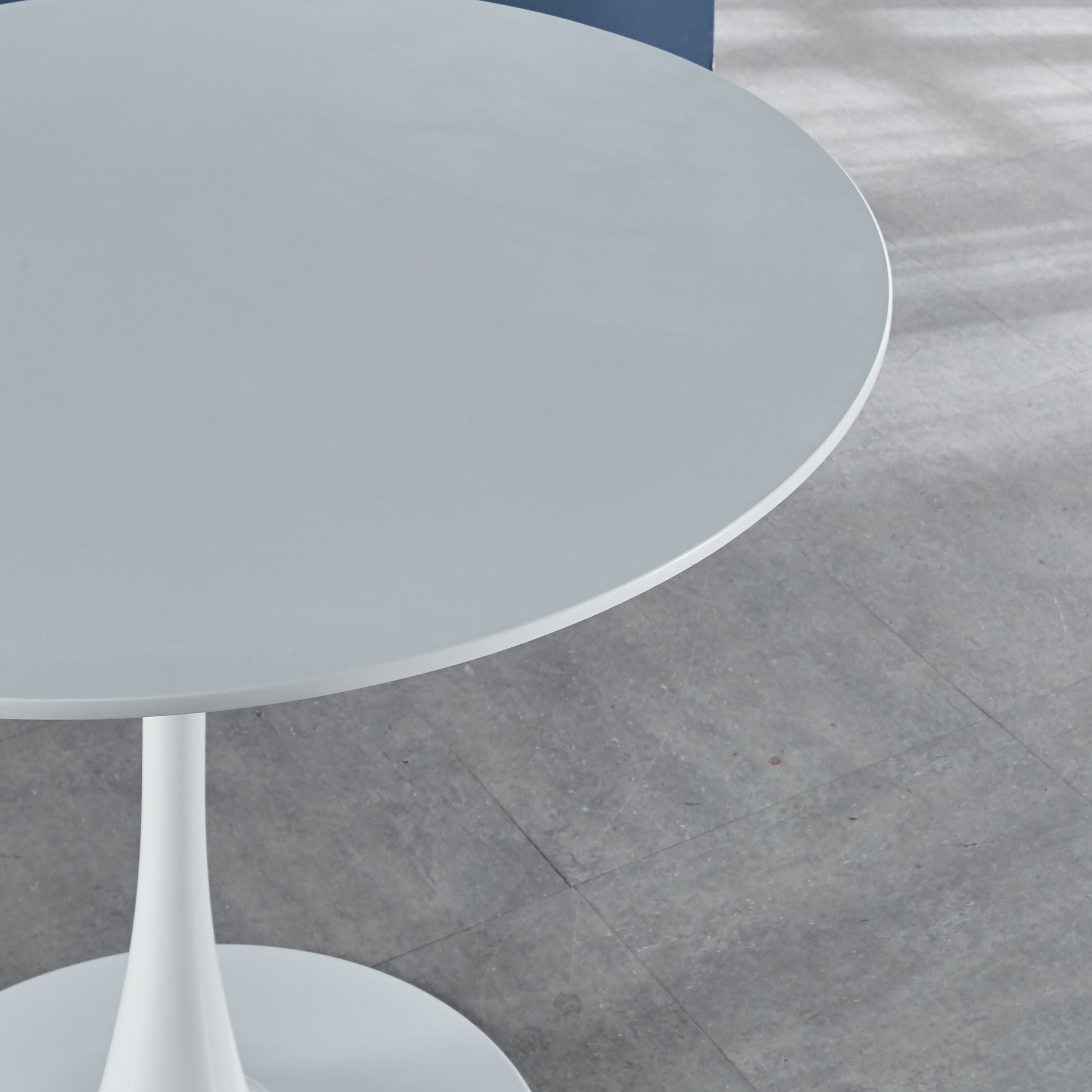 Tulip Table Mid-Century Dining Table With Round MDF Table Top, Pedestal Dining Table, End Table Leisure Coffee Table