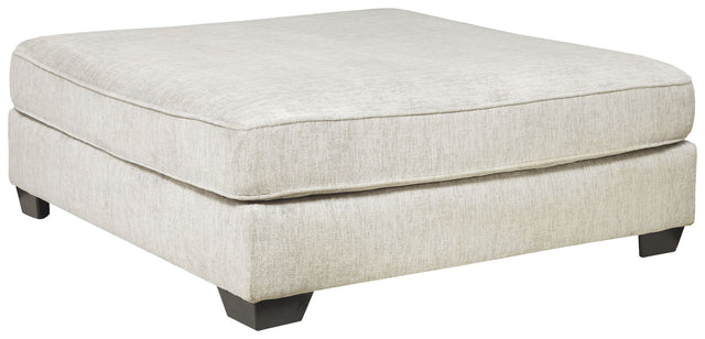 Rawcliffe - Parchment - Oversized Accent Ottoman by Signature Design by Ashley® | Bel Furniture