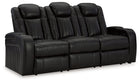 Caveman Den - Power Reclining Sofa With Adj Headrest - Midnight