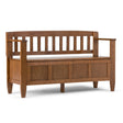 Brooklyn - Entryway Storage Bench - Medium Saddle Brown by Simpli-Home | Bel Furniture
