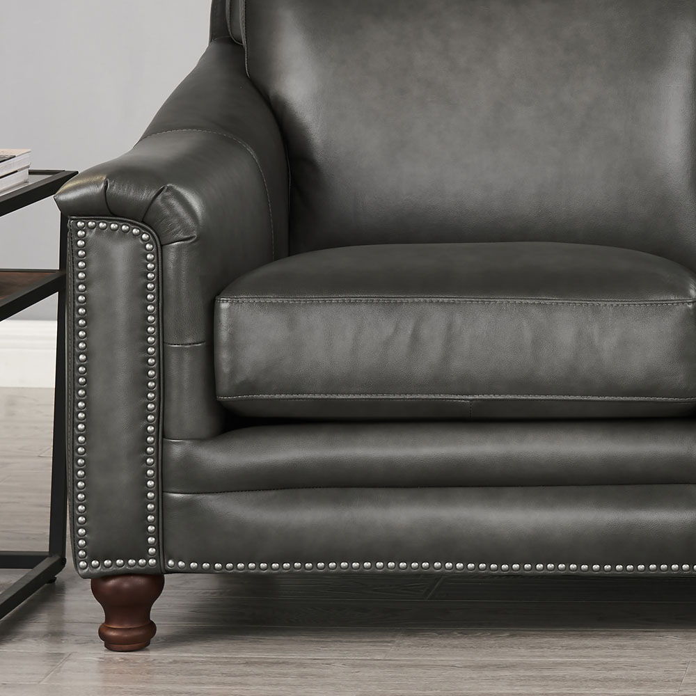 Belfast - Top Grain Leather Loveseat by Hydeline Furniture | Bel Furniture