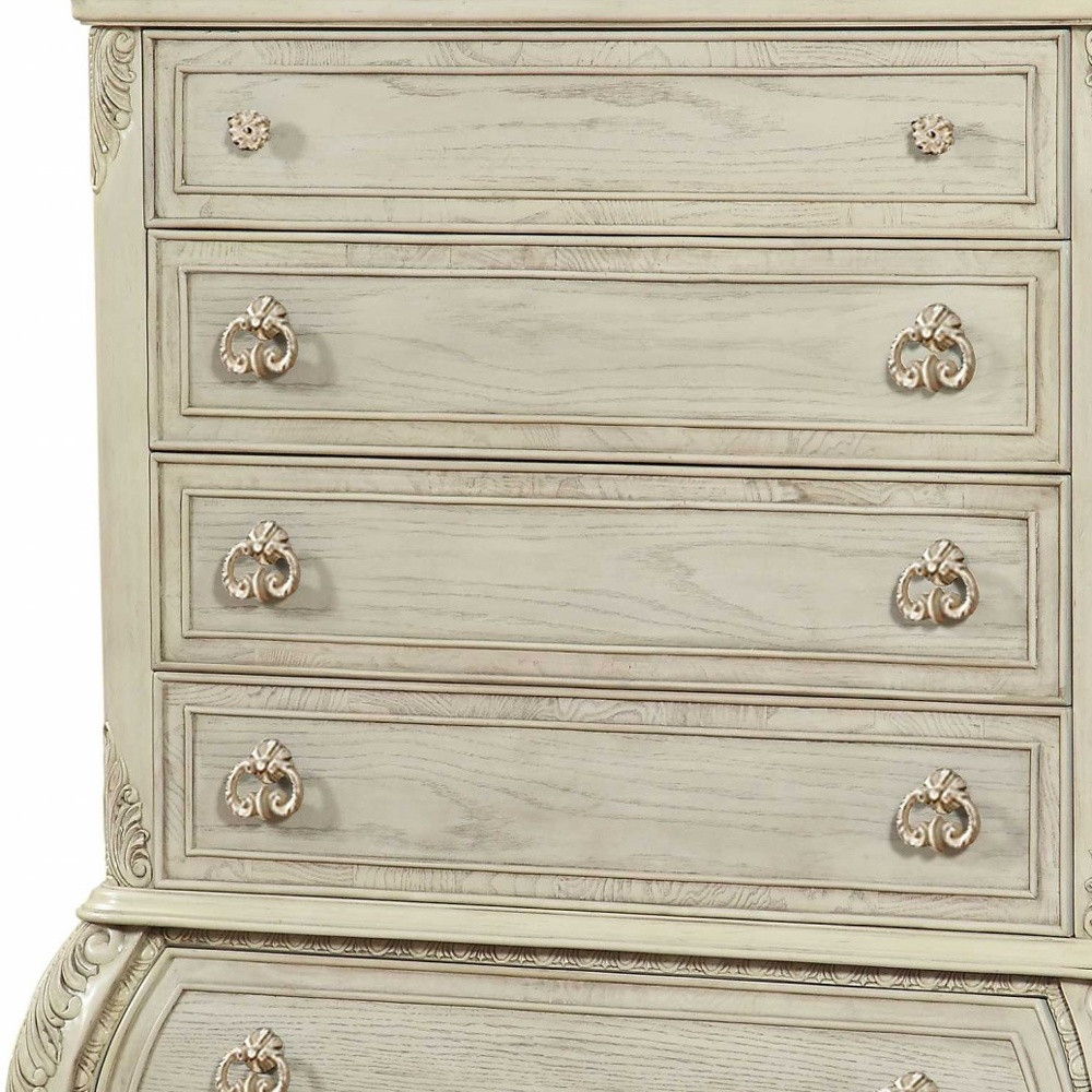 Wood Chest - Antique White