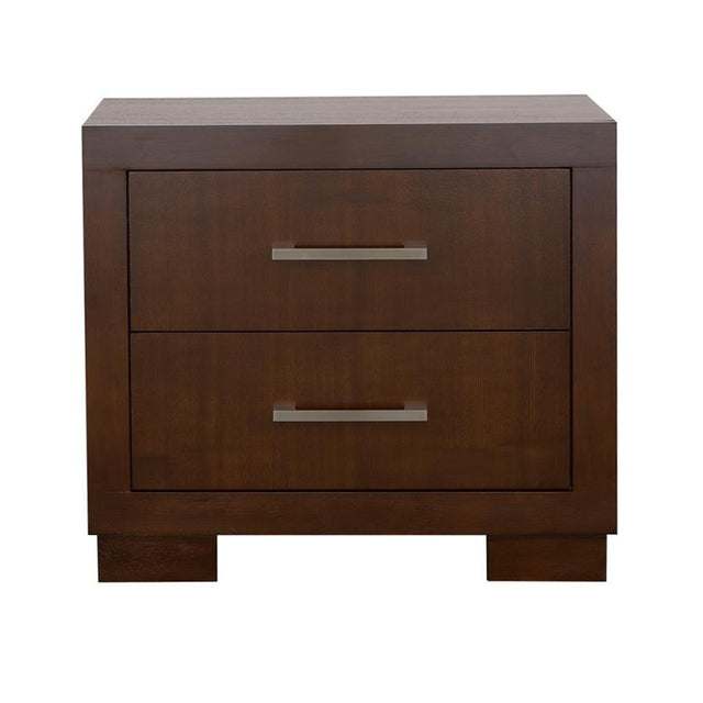 Jessica - 2-Drawer Nightstand Dark Brown by CoasterEssence | Bel Furniture
