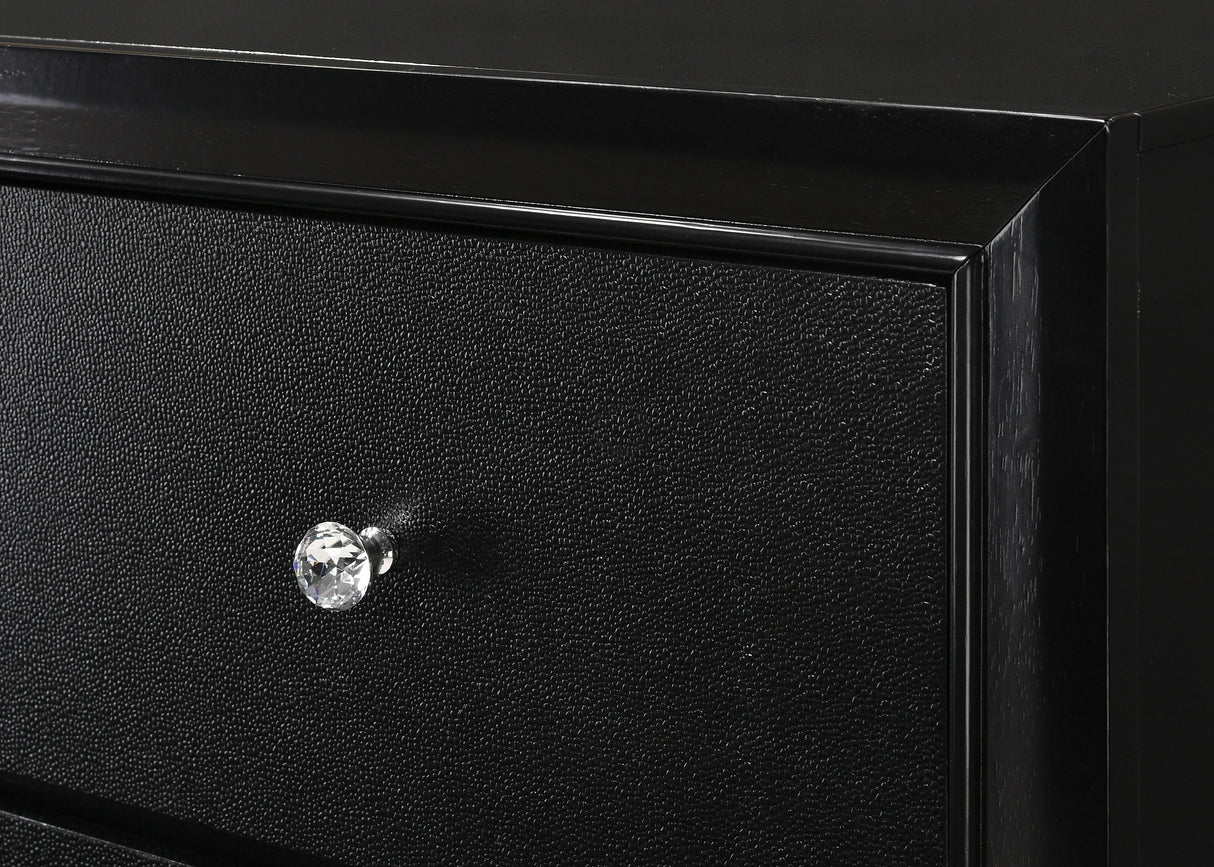 Micah - Nightstand - Black by Crown Mark | Bel Furniture