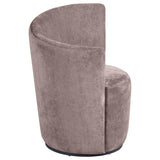 Nueva - Upholstered Swivel Chair Curved Backrest by Coaster Fine Furniture | Bel Furniture