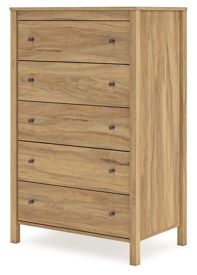 Bermacy - Light Brown - Five Drawer Chest by Signature Design by Ashley® | Bel Furniture