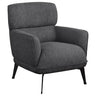Andrea - Upholstered Crecent Arm Accent Chair Gray by Coaster Fine Furniture | Bel Furniture