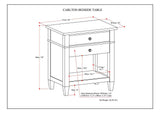 Carlton - Bedside Table - Light Brown