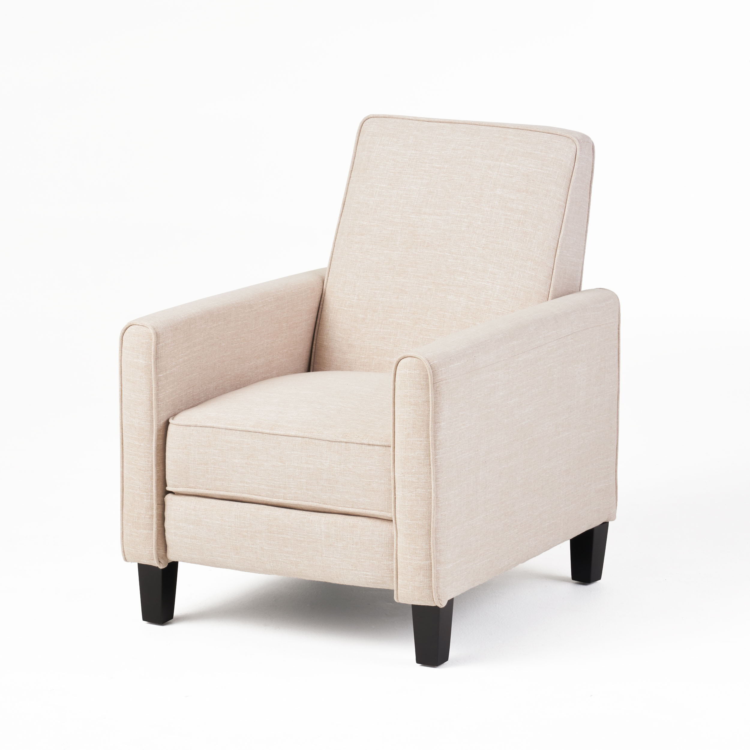 Linen Push Back Chair For Elegant Home