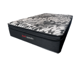 Graciela 15-Inch Plush Hybrid Mattress – Black & Gray Quilted Design