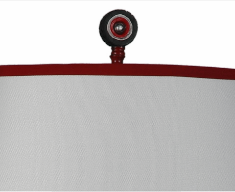 19.5 inch Antique Red Polyresin Truck Table Lamp Set of 2 by Lamps per se | Bel Furniture