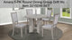 Amara - 5 Piece Round Dining Set Drift Wood - Drift Wood