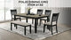 Folio - Dining Table - Light Brown / Black