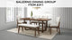 Salerno - Bench - Gray / Brown