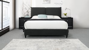 Jenn - Upholstered Bed With Decking Board Set