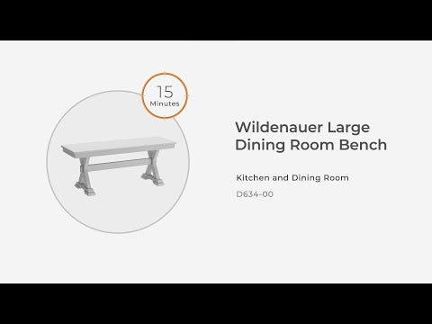 Wildenauer - Large Dining Room Bench - Brown / Black