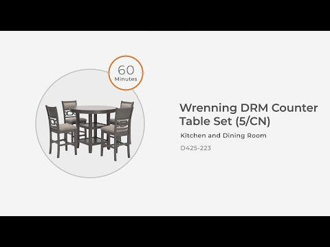 Wrenning - Drm Counter Table Set (Set of 5) - Gray