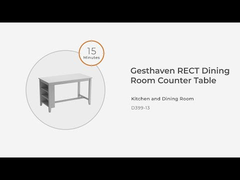 Gesthaven - Rectangular Dining Room Counter Table