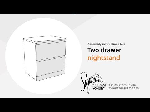 Onita - Two Drawer Night Stand
