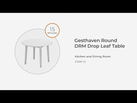 Gesthaven - Round Dining Room Drop Leaf Table