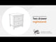 Hallityn - Two Drawer Night Stand - White