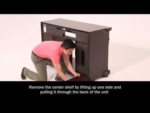 Willowton - 64" TV Stand W/Fireplace Option - Whitewash