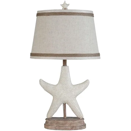 26- inch Star Fish Table Lamp (Set of 2) by Lamps Per Se | Bel Furniture