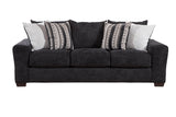 Zazie Black 2-Piece Sofa & Loveseat Set
