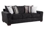 Zazie Black 2-Piece Sofa & Loveseat Set