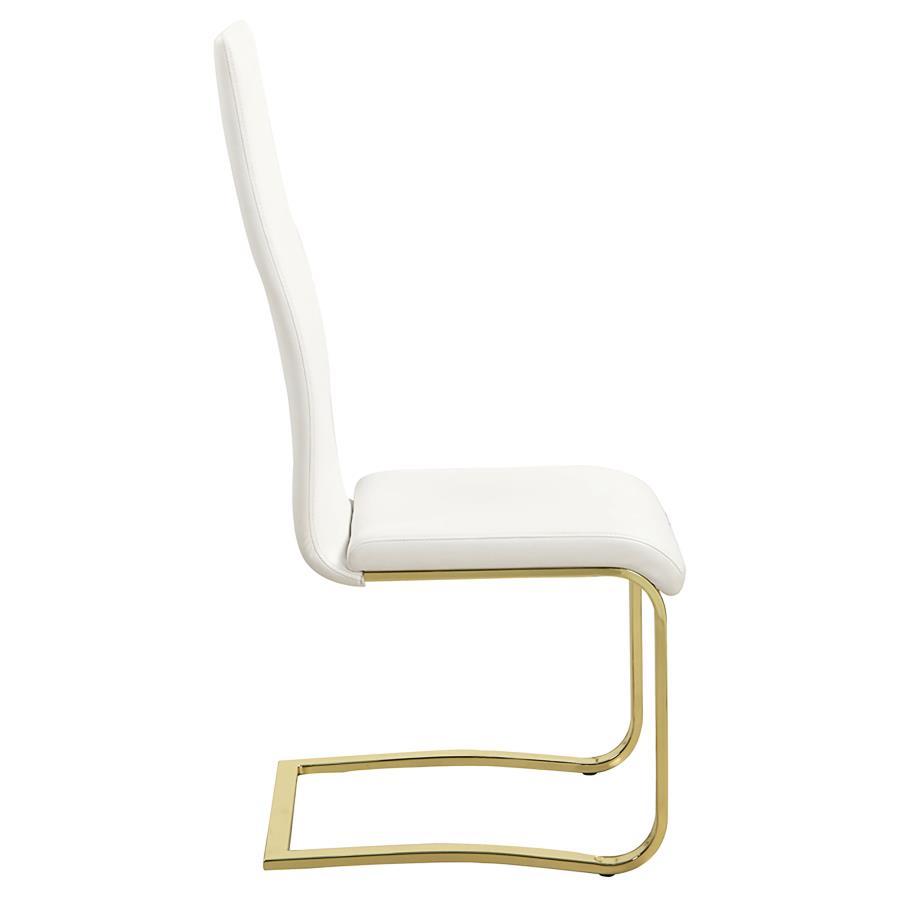 Montclair - Side Chairs (Set of 4) - White And Rustic Brass