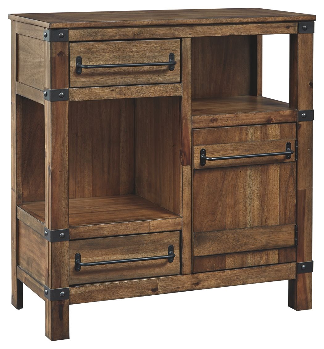 Roybeck - Light Brown / Bronze - Accent Cabinet by Signature Design by Ashley® | Bel Furniture
