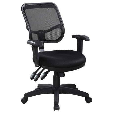 Rollo - Upholstered Adjustable Ergonomic Office Chair - Black by CoasterEssence | Bel Furniture