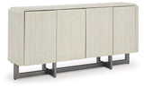 Ornawel - Distressed White - Accent Cabinet by Signature Design by Ashley® | Bel Furniture