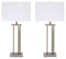 Aniela - Metal Table Lamp Set Pearl Silver by Signature Design by Ashley® | Bel Furniture