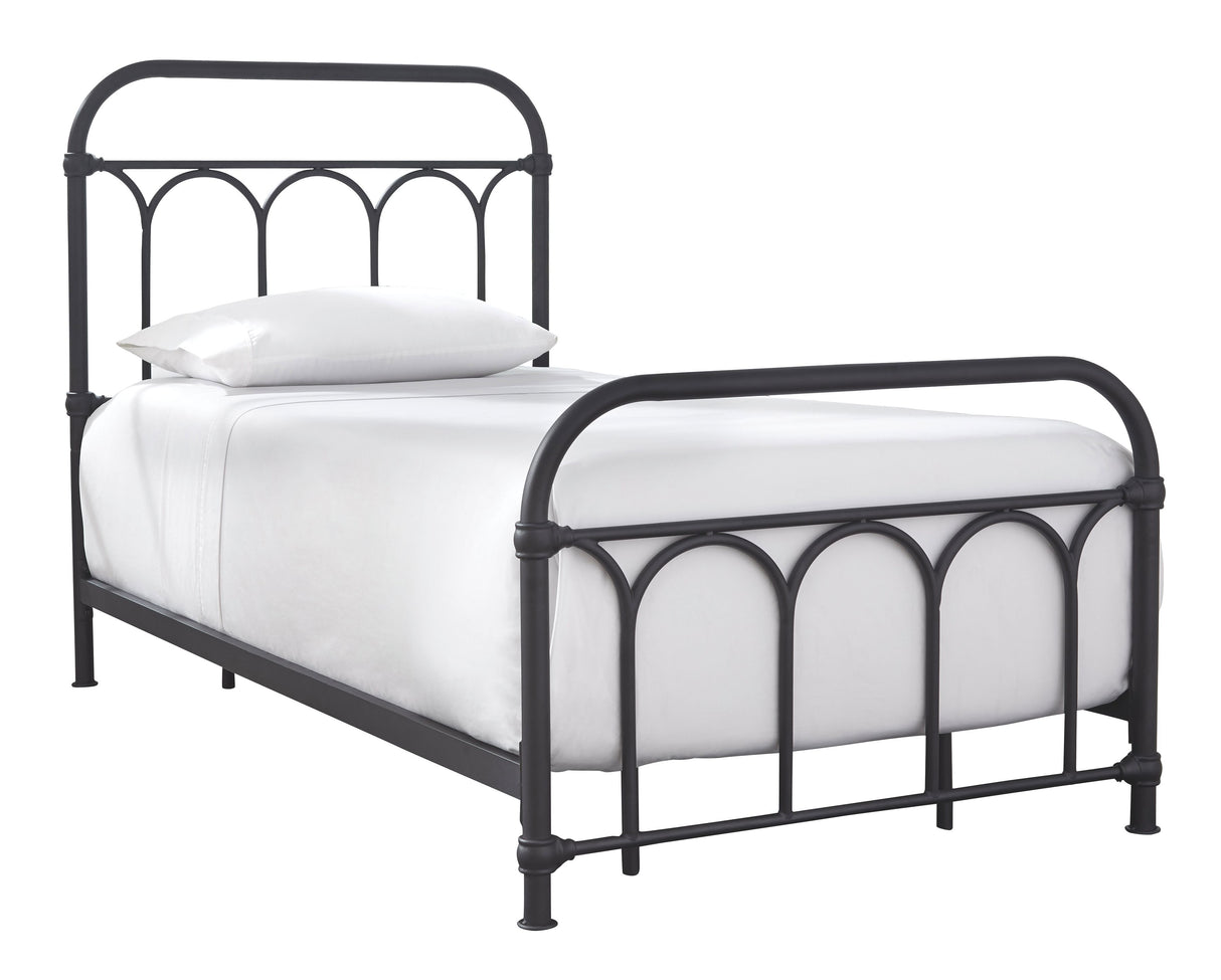 Nashburg - Arch Bed Black by Signature Design by Ashley® | Bel Furniture