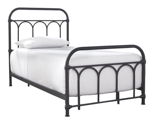 Nashburg - Arch Bed Black by Signature Design by Ashley® | Bel Furniture
