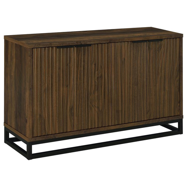 Ryatt - 4 Door Engineered Wood Accent Cabinet - Dark Pine by Coaster Fine Furniture | Bel Furniture