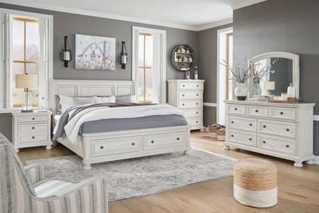 Robbinsdale - Sleigh Bedroom Set Beige by Ashley® | Bel Furniture