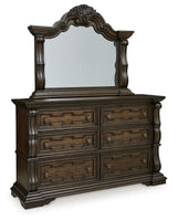 Maylee - Dark Brown - Dresser And Mirror by Signature Design by Ashley® | Bel Furniture