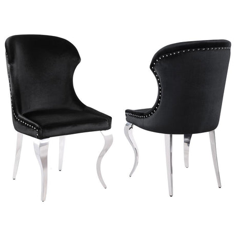 Cheyanne - Side Chair (Set of 2) Black by Coaster Fine Furniture | Bel Furniture