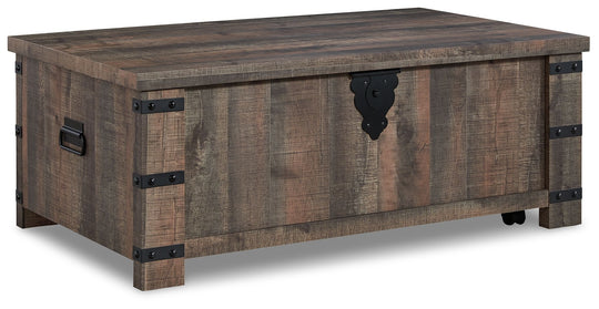 Hollum - Rustic Brown - Lift Top Cocktail Table by Signature Design by Ashley® | Bel Furniture
